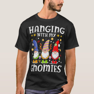 Hanging With My Gnomies Nordic Santa Gnome Christm T-Shirt