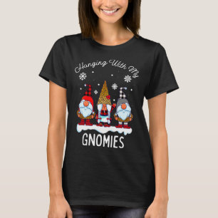 Hanging With My Gnomies Reindeer Antlers Tree Buff T-Shirt