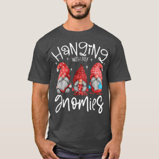Hanging With My Gnomies Santa Gnome Christmas Paja T-Shirt