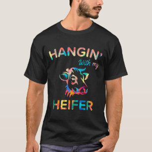 Hanging With My Heifer Cow Premium Painting T-Shirt