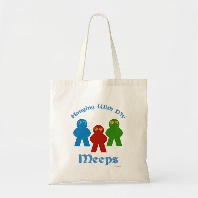 Hanging With My Meeps Game Night Fun Tote Bag (Front)