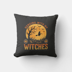 Hanging With My Witches Halloween Cushion