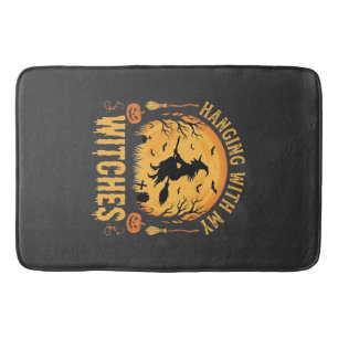 Hanging With My Witches Halloween Design (2) Bath Mat