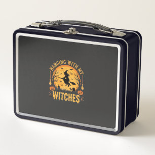 Hanging With My Witches Halloween Design (2) Metal Lunch Box