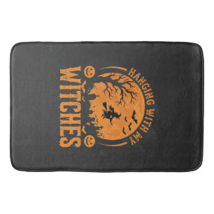 Hanging With My Witches Halloween Design (3) Bath Mat