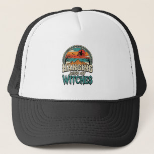 Hanging With My Witches Vintage Halloween Design_1 Trucker Hat