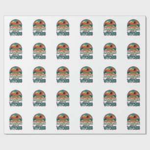 Hanging With My Witches Vintage Halloween Design_1 Wrapping Paper