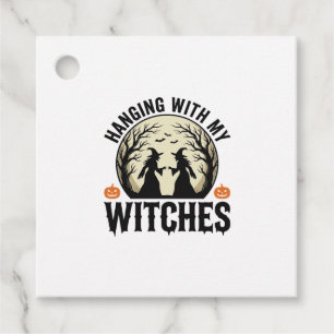 Hanging With My Witches Vintage Halloween Design ( Favour Tags
