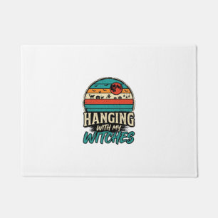 Hanging With My Witches Vintage Halloween Shirt De Doormat