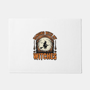 Hanging With My Witches Vintage Halloween Shirt De Doormat