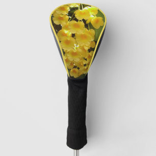 Hanging Yellow Orchids Tropical Flowers Golf Head Cover