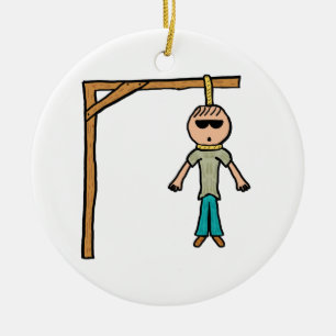 Hangman Ceramic Ornament