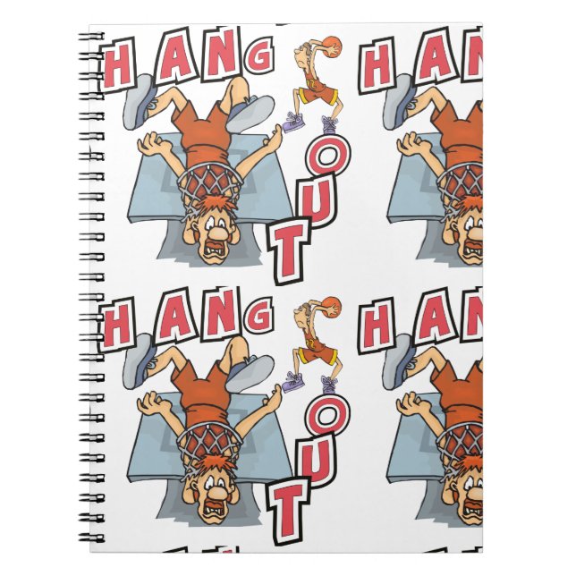 Hangout Basketball  Notebook (Front)