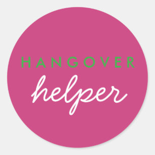 Hangover Helper Favour Sticker