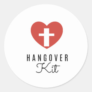 Hangover Kit Drinking Labels,  Favour Sticker