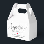 Hangover Kit Editable Colour Lovely Calligraphy Favour Box<br><div class="desc">Thank your guests with stylish,  personalised favour boxes! All text and background colours are fully editable. Click the "Personalise" button to customise further or contact us if you need help with customisation. For matching items and more stylish designs,  visit our website at www.berryberrysweet.com</div>