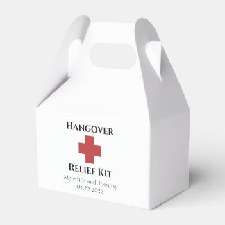Hangover Relief Kit Favour Box