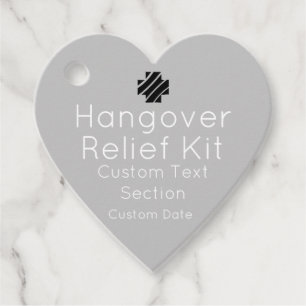 Hangover Relief Kit Favour Tags