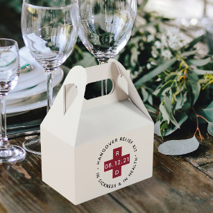 Hangover Relief Kit   Wedding Favour Box