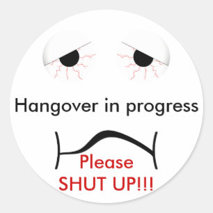 Hangover Sticker