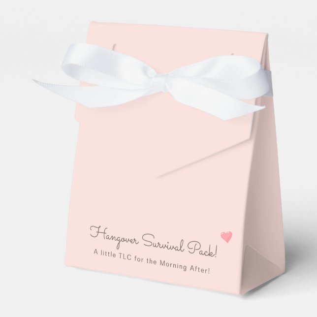 hangover survival pack bachelorette party favour box (Front Side)