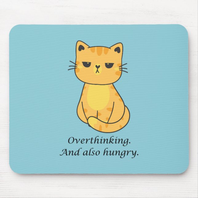  Hangry Cat Mouse Pad (Front)