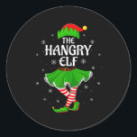 Hangry Elf Christmas Family Girls Women Elf Squad  Classic Round Sticker<br><div class="desc">Hangry Elf Christmas Family Girls Women Elf Squad Xmas Tank Top</div>