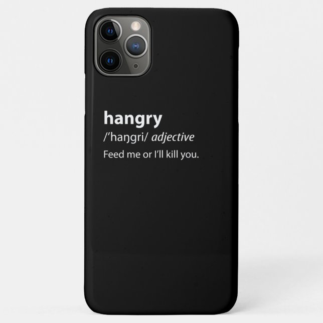 Hangry Funny Dictionary Definition Case-Mate iPhone Case (Back)