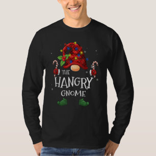 Hangry Gnome Buffalo Plaid Christmas Tree Light T-Shirt