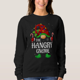 Hangry Gnome Buffalo Red Plaid Matching Family Chr Sweatshirt