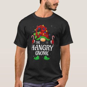 Hangry Gnome Buffalo Red Plaid Matching Family Chr T-Shirt