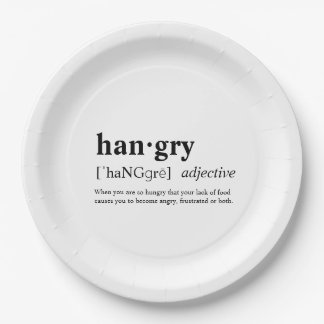 Hangry Paper Plate
