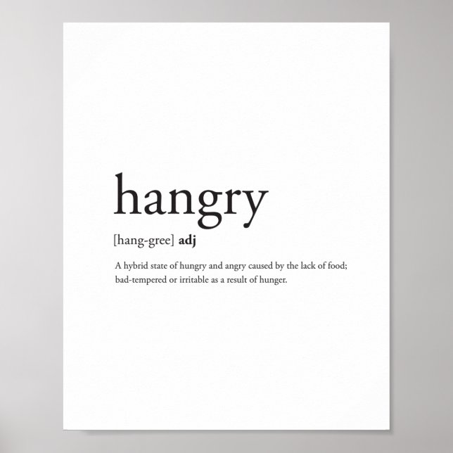 Hangry Poster (Front)