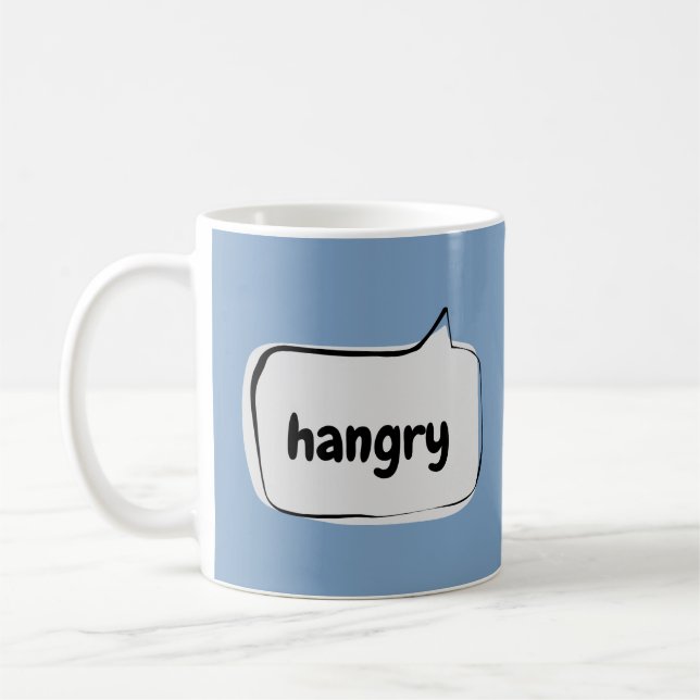 hangry Speech Bubble Coffee Mug (Left)