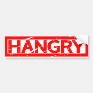 Hangry Stamp Bumper Sticker