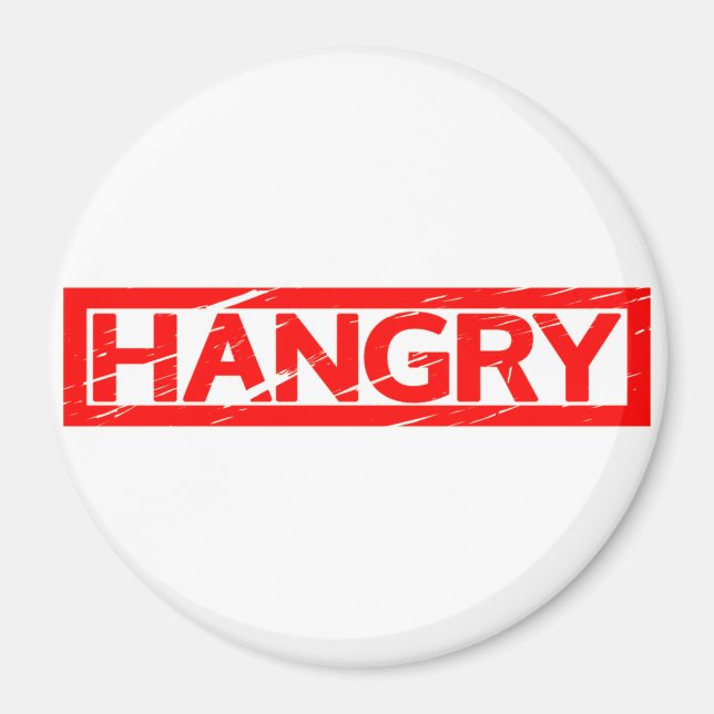 Hangry Stamp Magnet (Front)
