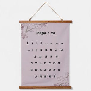 Hangul  / 한글 hanging tapestry