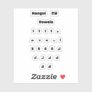 Hangul vowels / 한글 모음