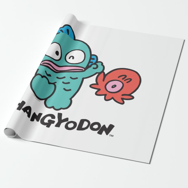 Hangyodon Classic Hoodie Wrapping Paper (Unrolled)