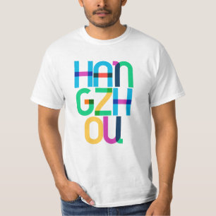 Hangzhou China Pop Art Letters T-Shirt