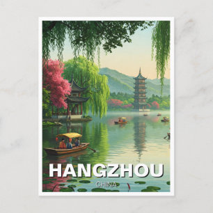 Hangzhou West Lake china Travel Postcard