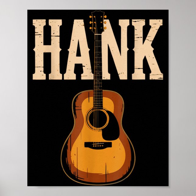 Hank Folk Style Line Dancing Western Country Music Poster (Front)