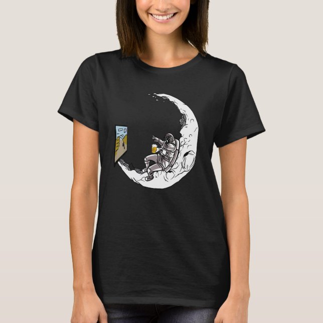 Hank the Astronaut watching TV T-Shirt (Front)