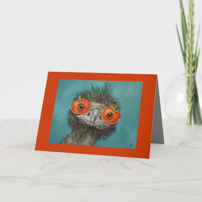 Hank the Emu card (Front)