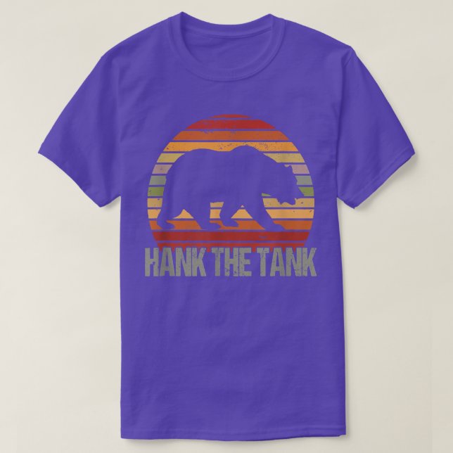 Hank The Tank Not A Vegan Bear Retro Disstressed  (Design Front)
