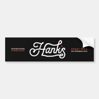 Hanks Signature Logo Black Sticker