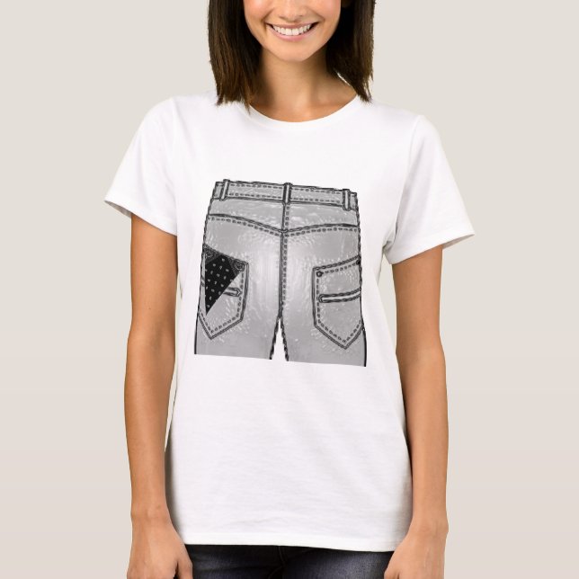 Hanky Code Black Left T-Shirt (Front)