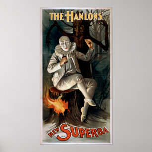 HANLON'S New Superba VAUDEVILLE Act Poster