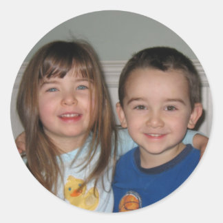 Hannah and Caleb (together) Classic Round Sticker