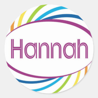 Hannah Classic Round Sticker